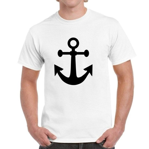 Remera De Hombre Sailor Marinero Marina Ancla Pin Up Mod10