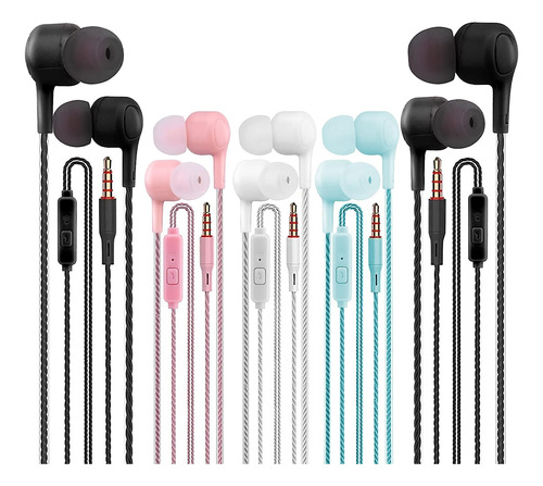 Auriculares Internos Con Cable 3.5 Mm In-ear | Paquete De 5