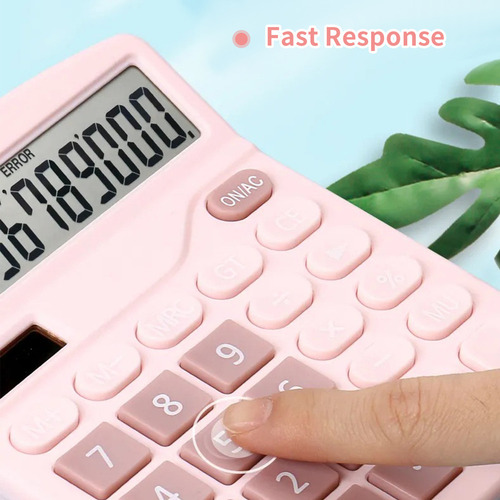 Wa Uma Calculadora De Mesa Com Display Lcd De 12 Dígitos,