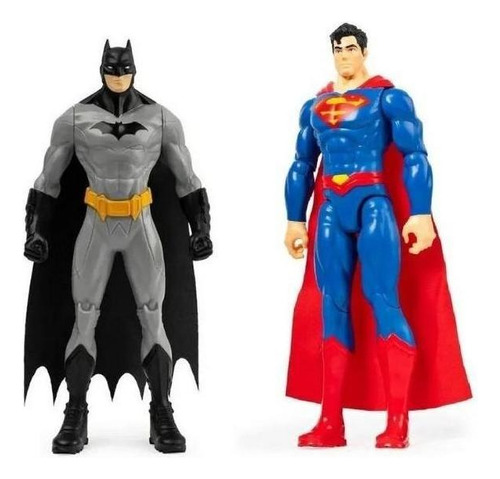 Boneco Superman E Boneco Batman Kit Liga Da Justiça Dc Heroi