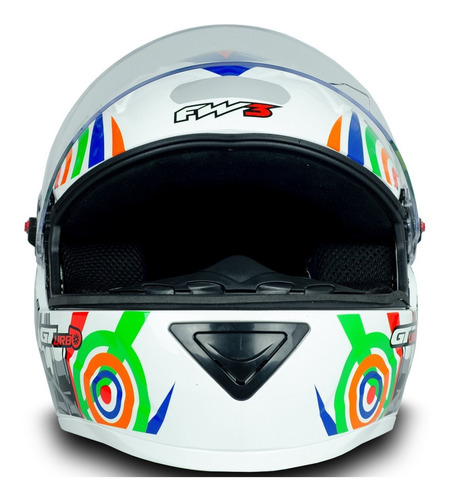 Imagem 3 de 6 de Capacete Com Narigueira P/ Moto Gt Turbo Estrada Inmetro Fw3