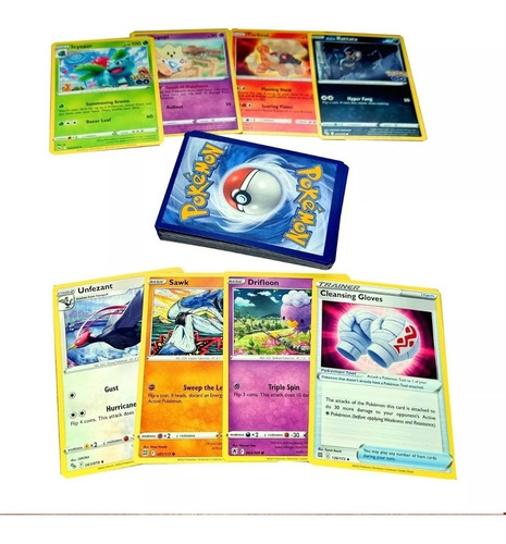 30 Cartas Pokemon Surtidas Originales + 1 Carta Holografica