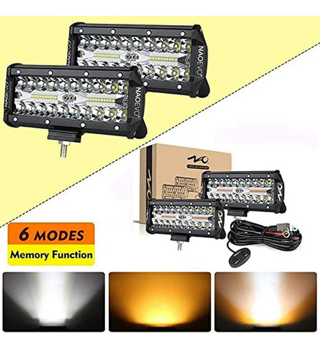 Barras De Luz - Led Light Bar 7inch 6 Modes With Memory Func