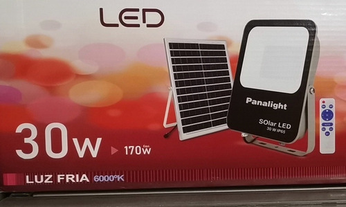 Luz Led Reflector Lampara Solar  Finca Galpon Apagones Rural