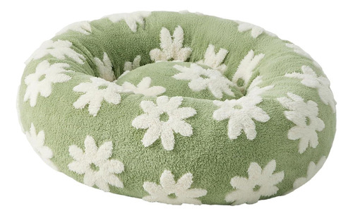 Donut Dog Bed Seasons Cozy Washable Cover Verde Grande