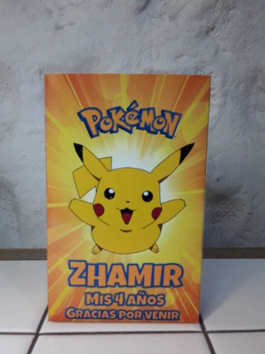 Souvenirs Pokemon 25 Bolsitas Y Libritos