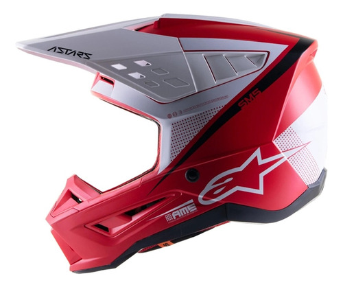 Casco Alpinestars Sm5 Rayon Bright Red - Motocross 