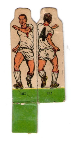 Figurita Silueta Huracan Futbol 1968 Diez