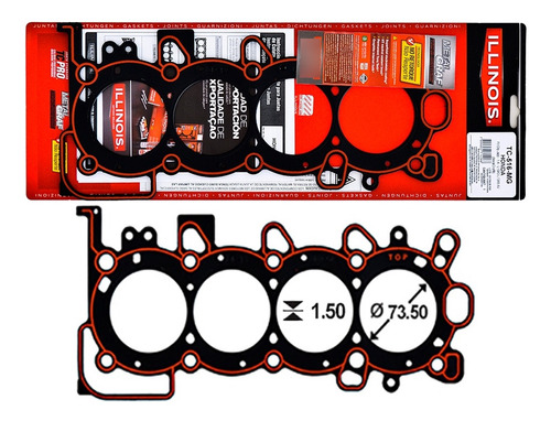 Junta Tapa Cilindros Honda Fit City Jazz 1.4 8v Metalgraf