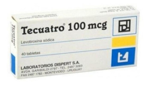 Tecuatro 100 Mcg X 40 Comprimidos - T4 Levotiroxina