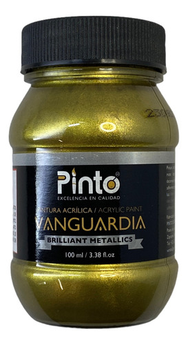 Pinto 100ml Pintura Acrilica Metalica Color Color 524 Oro Rico