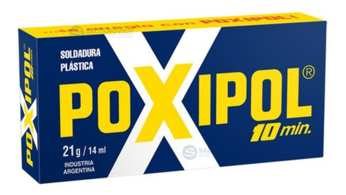 Imagen 3 de 4 de Pegamento Poxipol Soldadura Plástica 10min Metálico 21g/14ml
