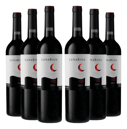 Vino Luna Roja Syrah Roble X 6 750ml Vino de Autor
