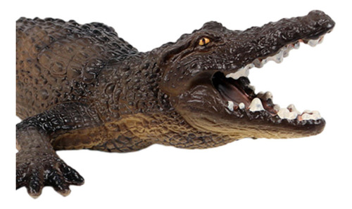 3 Simulación De Figuras De Animales De Cocodrilo, Marrón