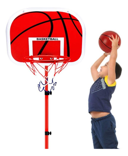 Basquete Radical Pedestal Ajustável 202cm Grande+bola+bomba