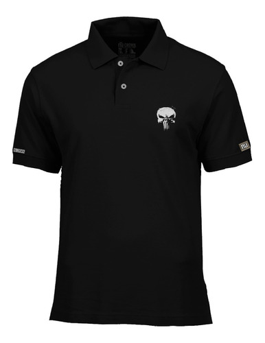 Camiseta Tipo Polo The Punisher Logo Inp Hombre Php 