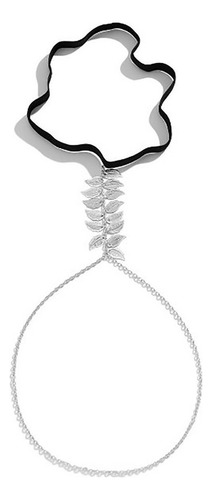 Cadena De Pierna Cadena De Cuerpo Hojas De Playa Plata Diámetro 30 Cm