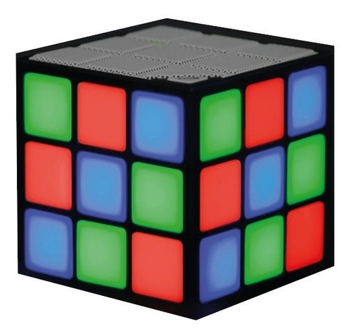 Imagen 5 de 6 de Parlante Cubo Color Led Bluetooth Portatil Touch Rgb
