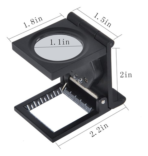 Yosoo 10 X 28 Mm Prueba De Lino Tres Lupa De Lupa Plegable A