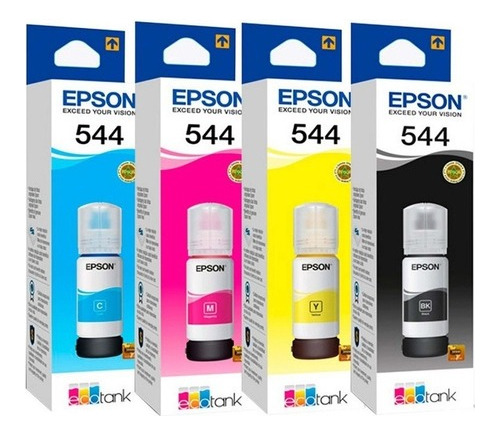 Tinta Para Impresora Epson 544 Pack 4 Botellas Diginet