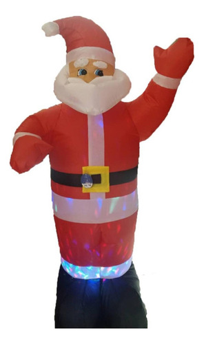 Viejo Pascuero Inflable Luces Led Decoracion Navidad 130cm