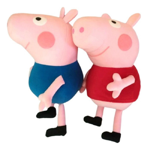 Peluche 2 Personajes De Peppa Pig 28cm