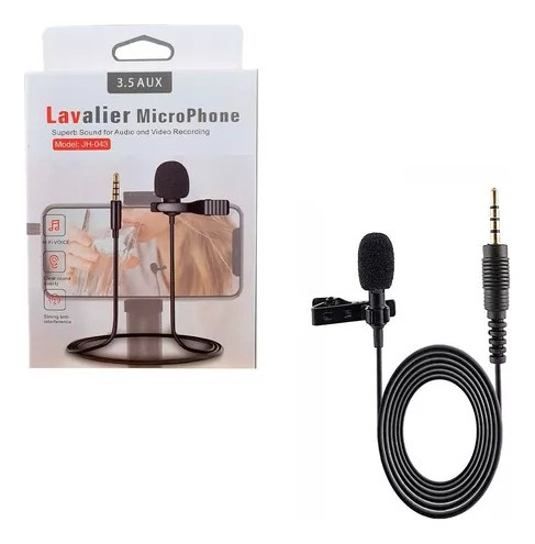 Microfono Mini Lavalier Para Celular 3.5 Aux J.m