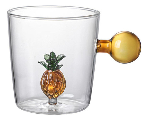 A * Taza De Café De Fruta De Vidrio De Una Sola Cubierta