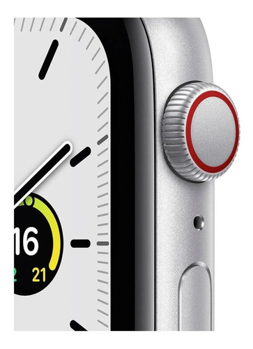 Apple Watch SE (GPS + Cellular, 1.732") - Caja de aluminio color plata - Correa deportiva Blanca - Aceptable (Reacondicionado)