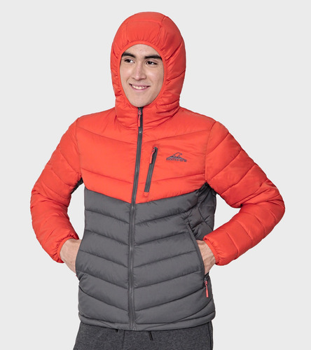 Campera Montagne Hombre Argon Con Capucha Térmica Inflable