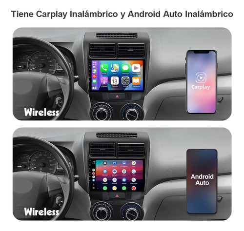 Para Estéreo Carplay Toyota Avanza 2012-2019 Cámara Gps Fm
