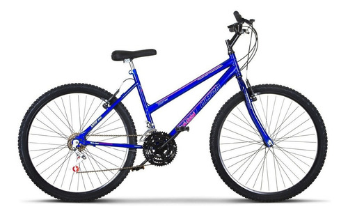 Bicicleta  de passeio Ultra Bikes Bike Aro 26 18 marchas freios v-brakes cor azul