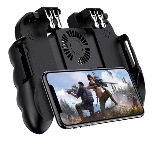 Gamepad Control Para Celular 4 Gatillos Ventilador Pubg