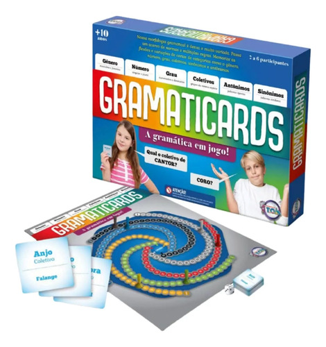 Jogo Tabuleiro Gramaticards Aprenda Regras Do Português Toia