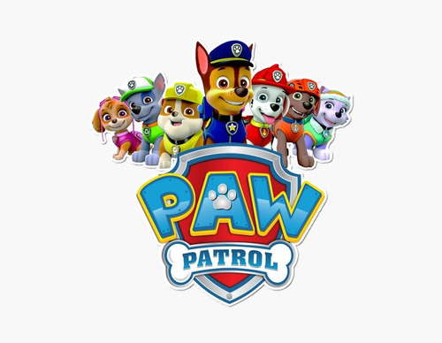 Imagen 1 de 5 de Pack De 10 Stickers Paw Patrol (p011)