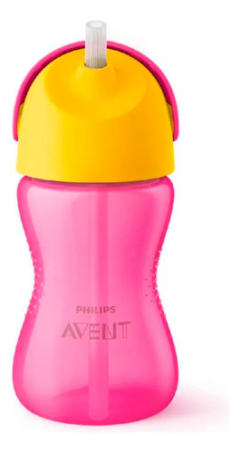 Vaso Con Bombilla Avent Scf798/02 300ml Rosa
