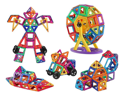 M Bloques Magneticos Construcción Juguetes Niños Iman 72 Pzs