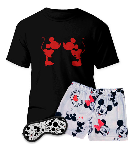 Conjunto Pijama Verano Mickey Hombre, Mujer, Niños