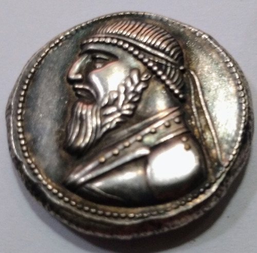 Moneda Del Reino De Partia, 123-91 Ac, Rey Mitrídates Ii. Jp