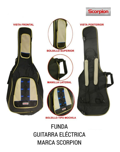 Funda Para Guitarra Electrica Scorpion