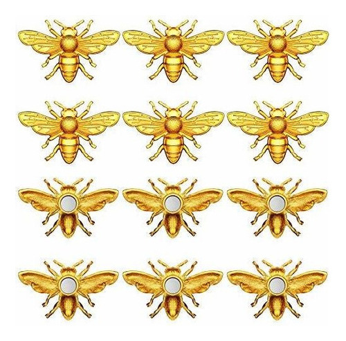 12 Piezas De Imanes De Nevera De Abejas, Imanes De Nevera De