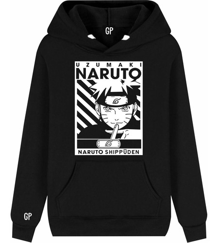 Buzo Buso Saco Sudadera Naruto Lineas