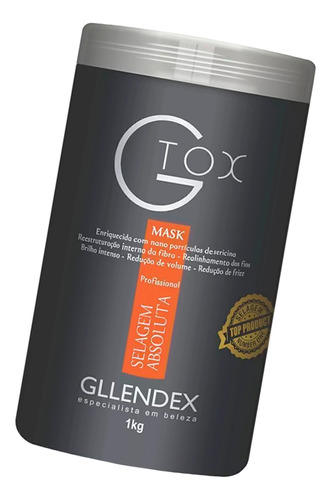 Gllendex G Tox Selagem Absoluta Mascara Reparadora Pelo 1kg