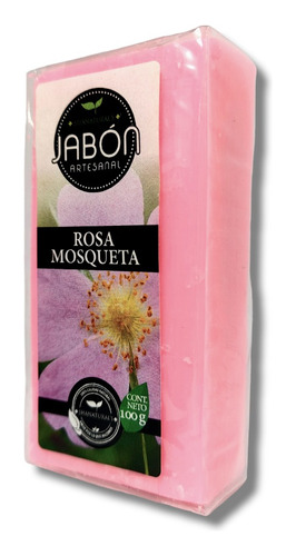 10 Jabón Artesanal De Rosa Mosqueta Vegano Natural 100gr.