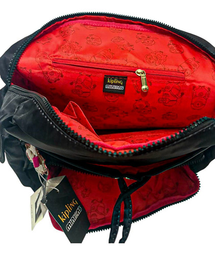 Mochila Kipling Edición Minions Banana Importación Americana Azul Oscuro Liso