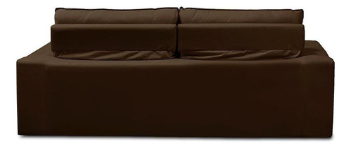 Sofá Retrátil Reclinável Com Molas 1,80m Ester Suede Marrom