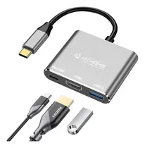 Comprar Anhome Usb C Hub Adaptador Hdmi Hubs Multipuerto Usb-c 3 En