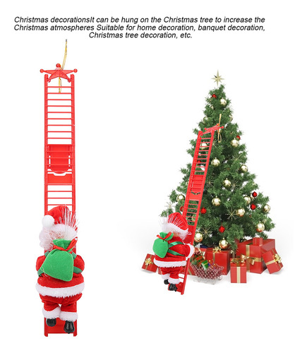 Imagen 8 de 10 de Adornos Para Árbol De Navidad, Escalera Eléctrica Para Subir