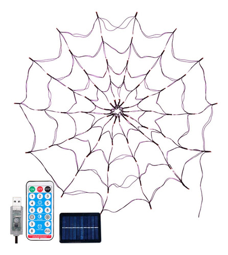 Luces Tipo Telaraña For Halloween Con Forma De Arácnido, 1