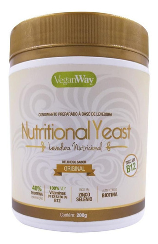 Nutritional Yeast Flakes Sabor Natural 200g Veganway